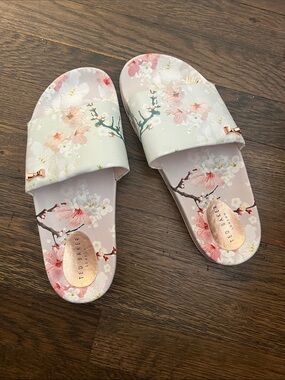 Ted Baker Floral Slide Sandals
